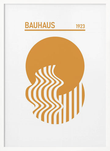Bauhaus Geometric Abstraction | Poster - White Frame Interior