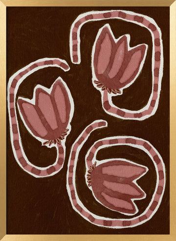 Delicate Bloom 19 | Poster - Gold Frame Interior