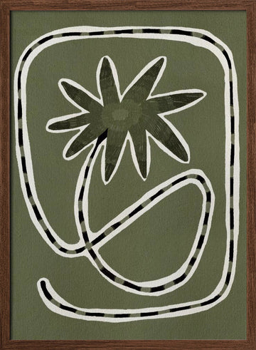 Delicate Bloom 18 | Poster - Walnut Frame Interior