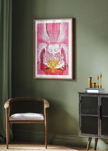 Vibrant Orchid Bloom | Poster - Room Interior 2