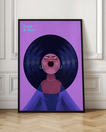 Funk Soul Singer | Poster - Room Interior 1