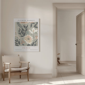 Paris Flower Market | Canvas - Room Interior 1