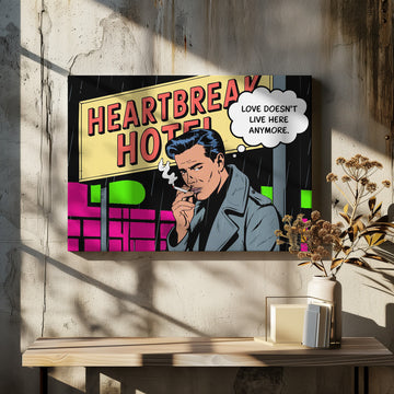 Retro Heartbreak Hotel | Canvas - Room Interior 2