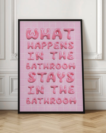 Bubbly Bathroom Rules | Poster - Room Interior 1