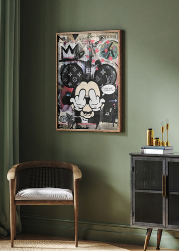 Rebellious Cartoon Attitude | Poster - Room Interior 2