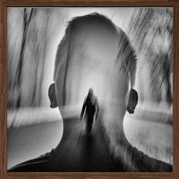 Inner Journey Head | Poster - Walnut Frame Interior