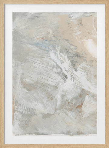 Subtle Flowing Abstract | Poster - Wood Frame Interior