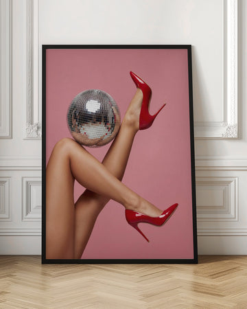 Red Heels Disco Glamour | Poster - Room Interior 1