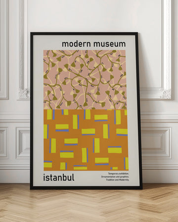 Modern Botanical Geometric Patterns | Poster - Room Interior 1