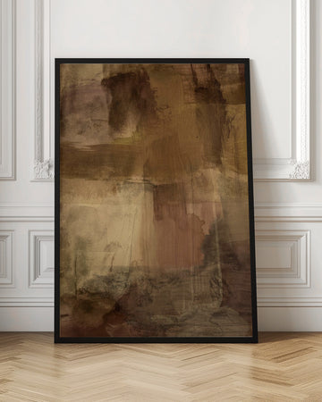Warm Earthy Strokes | Poster - Room Interior 1