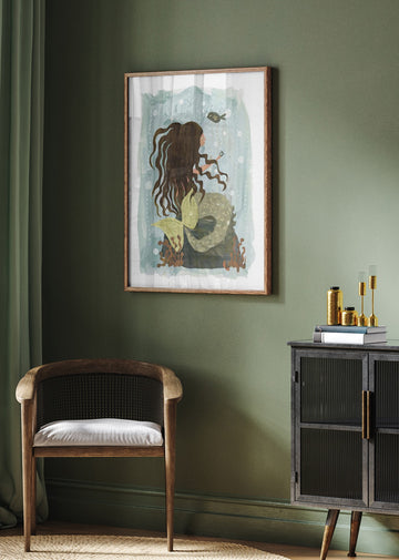 Dreamy Ocean Mermaid | Poster - Room Interior 2