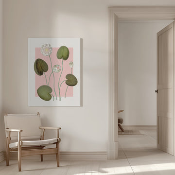 Pink Water Lilies | Canvas - Room Interior 1