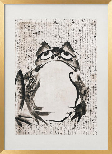 Japanese Frog (late 18th 19th Century) | Poster - Gold Frame Interior