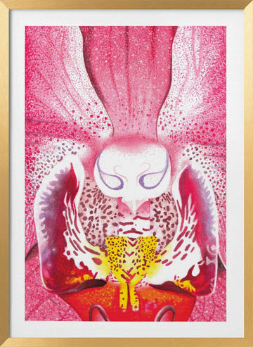 Vibrant Orchid Bloom | Poster - Gold Frame Interior