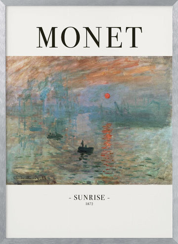 Sunrise 1872 | Poster - Silver Frame Interior