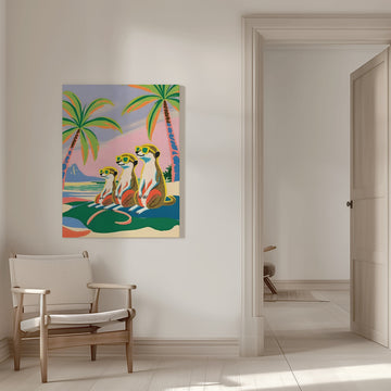 Meerkats Beach Vacation | Canvas - Room Interior 1