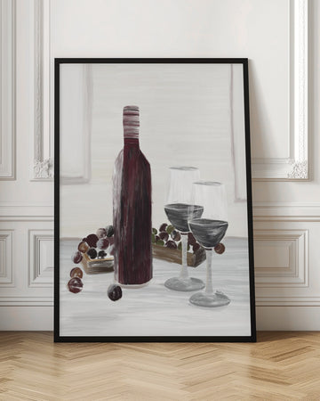Classic Wine Still Life | Poster - Room Interior 1