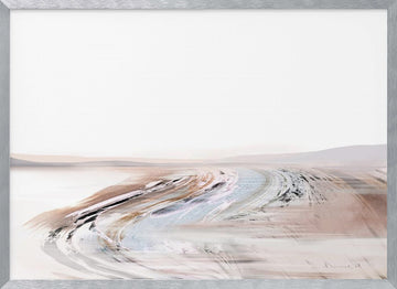 Creek | Poster - Silver Frame Interior