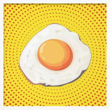 Sunny Side Pop Art | Poster - White Frame Interior