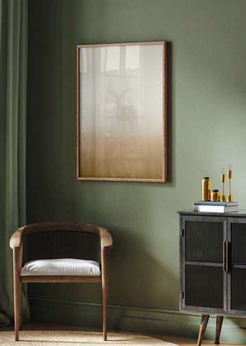 Stag in Morning Mist | Poster - Room Interior 2