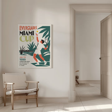 Miami Everglades Tennis | Canvas - Room Interior 1