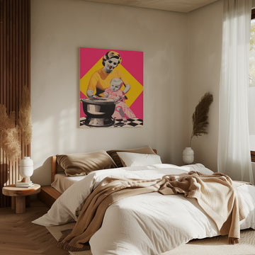 Retro Kitchen Motherhood | Canvas - Room Interior 2