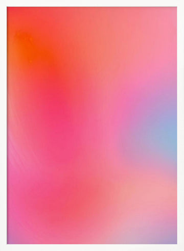 Dreamy Color Blend | Poster - White Frame Interior