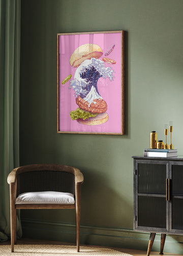 Dynamic Wave Burger | Poster - Room Interior 2