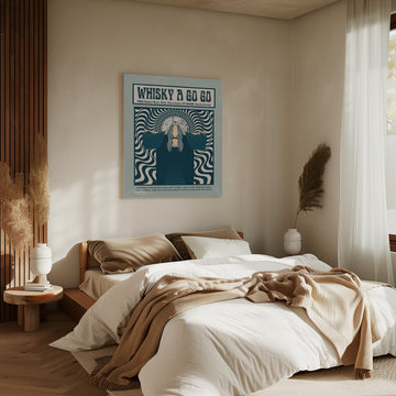 Psychedelic Rock Woman | Canvas - Room Interior 2