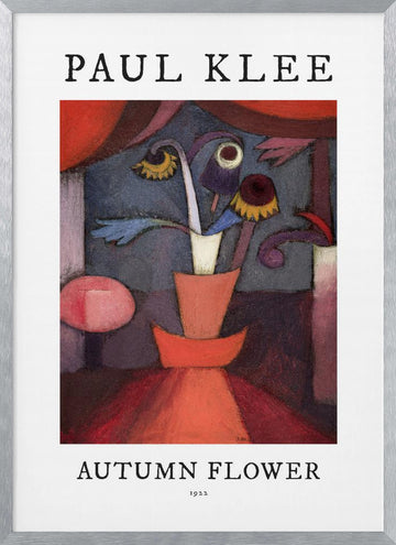 Autumn Flower 1922 | Poster - Silver Frame Interior