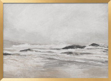September Coast | Poster - Gold Frame Interior