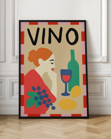 Vino Woman Still Life | Poster - Room Interior 1