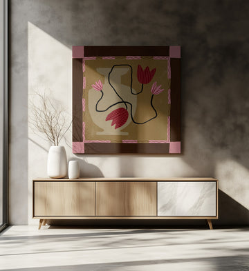 Out of Vase Blooms 4 | Canvas - Room Interior 2