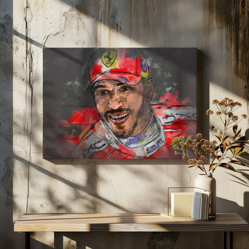 Joyful Racing Driver | Canvas - Room Interior 2