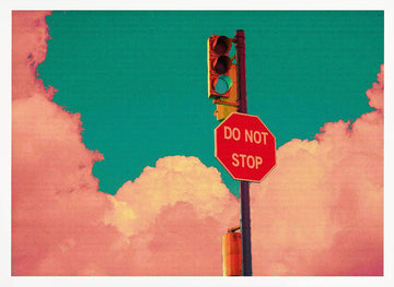 Surreal Stop Go | Poster - White Frame Interior