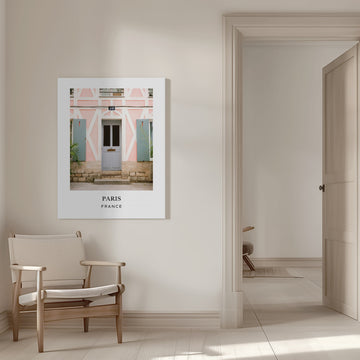 Paris France Travel poster | Canvas - Room Interior 1
