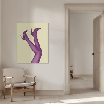 Stylish Purple Legs | Canvas - Room Interior 1