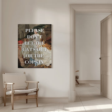 Regal Lady Funny Message | Canvas - Room Interior 1