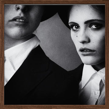 Intense Female Duo | Poster - Walnut Frame Interior