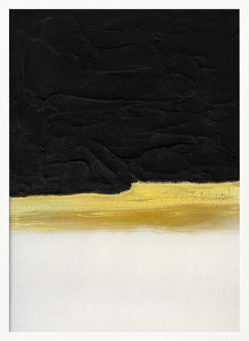 Black Gold Horizon | Poster - White Frame Interior