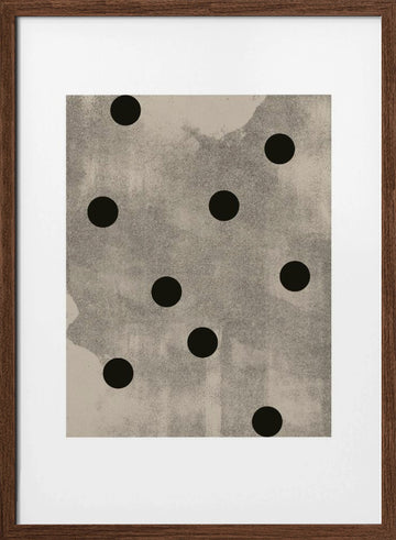 Dot Symphony | Poster - Walnut Frame Interior