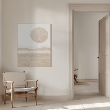 Abstract Desert Sun | Canvas - Room Interior 1