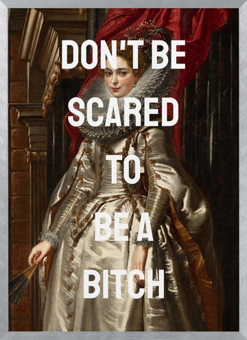 Empowering Queen Portrait | Poster - Silver Frame Interior