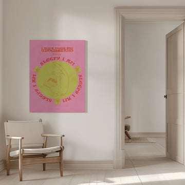 Cozy Sleepy Cat | Canvas - Room Interior 1