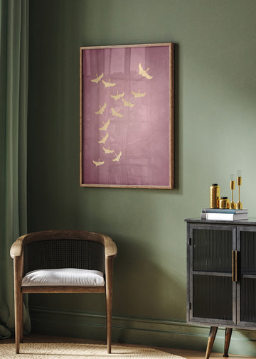Graceful Golden Flight | Poster - Room Interior 2