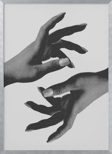 Elegant Hand Gesture | Poster - Silver Frame Interior