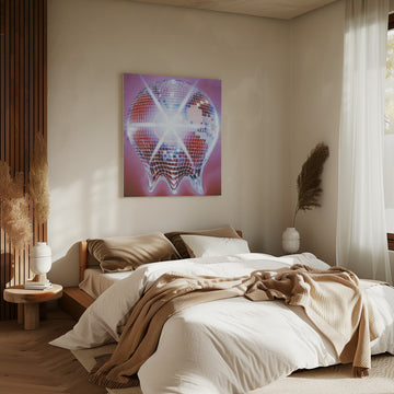 Melting Disco Ball | Canvas - Room Interior 2