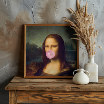 Mona Lisa Bubble Gum | Poster - Room Interior 1