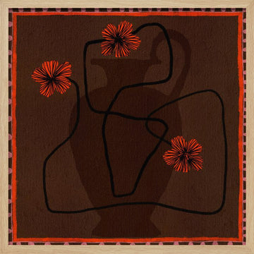 Out of Vase Blooms 3 | Poster - Wood Frame Interior