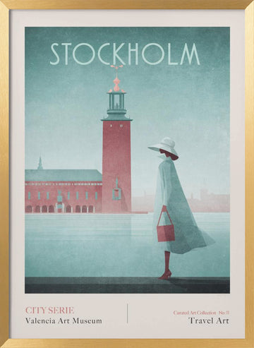 Stockholm-1 Stockholm City Hall | Poster - Gold Frame Interior